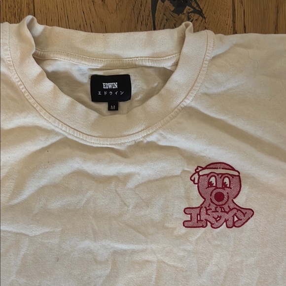 Edwin White Tee with Red Graphic - Picture 3 of 3